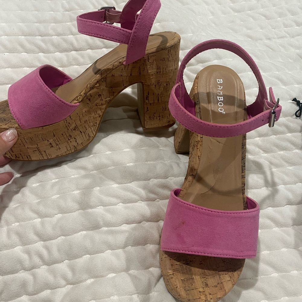 Bamboo Cork Heels